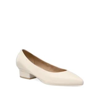 The Pump - Ivory Leather