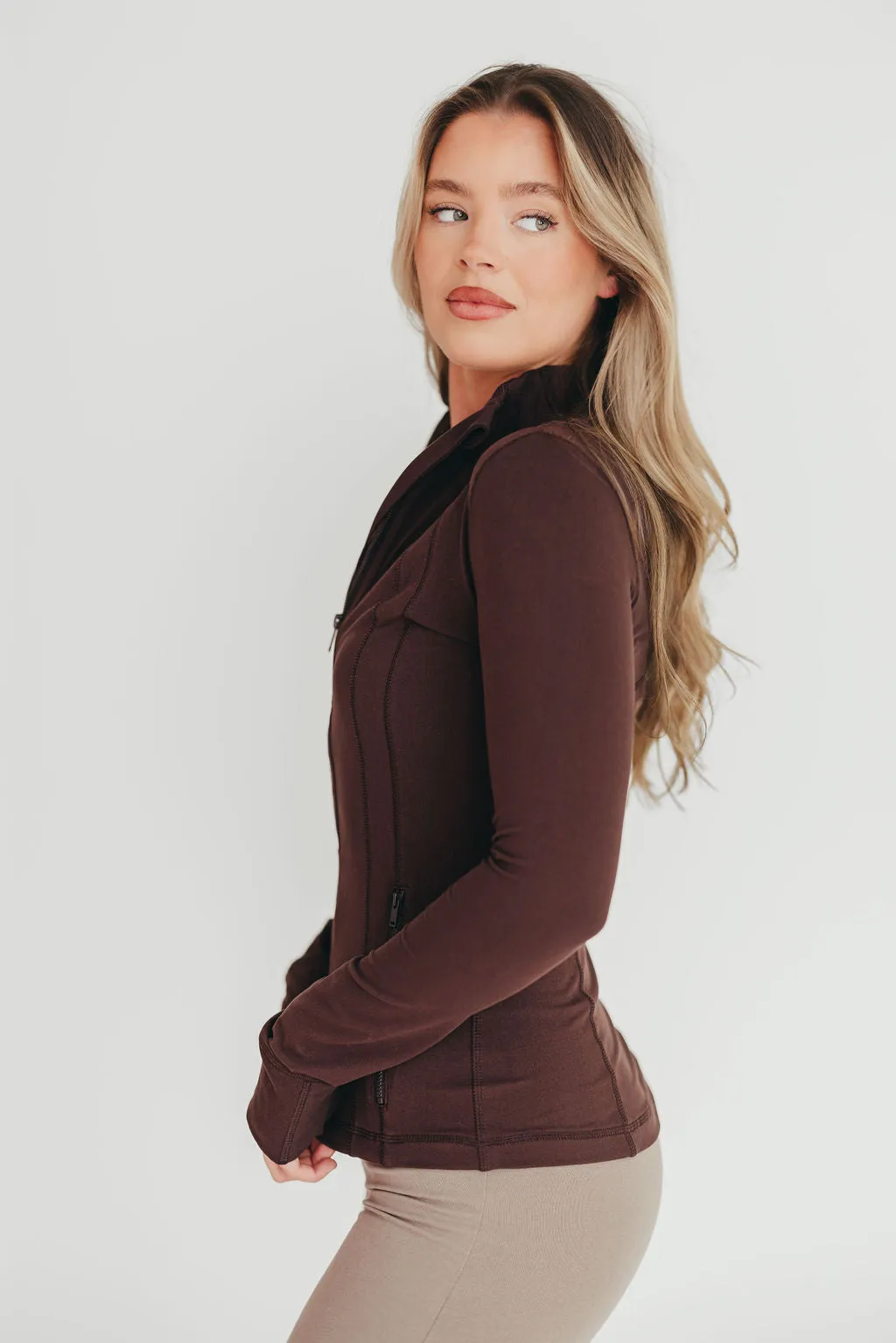 Trista Butter-Soft Athletic Jacket In French Press
