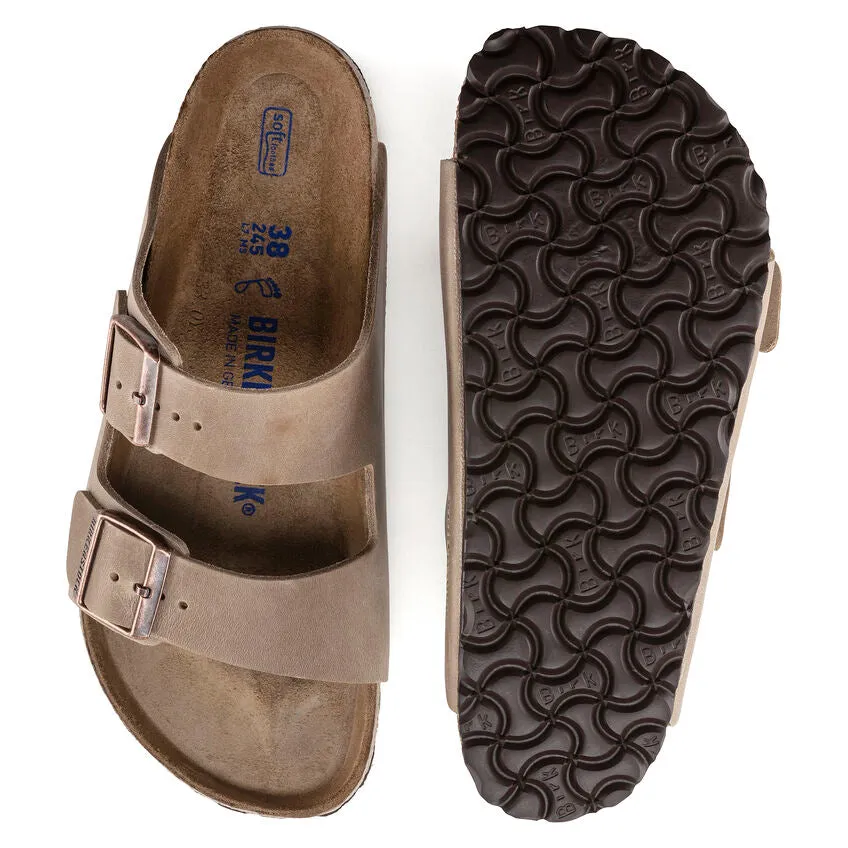 Unisex Arizona Soft Footbed Oiled Leather Tobacco Brown Medium/Narrow