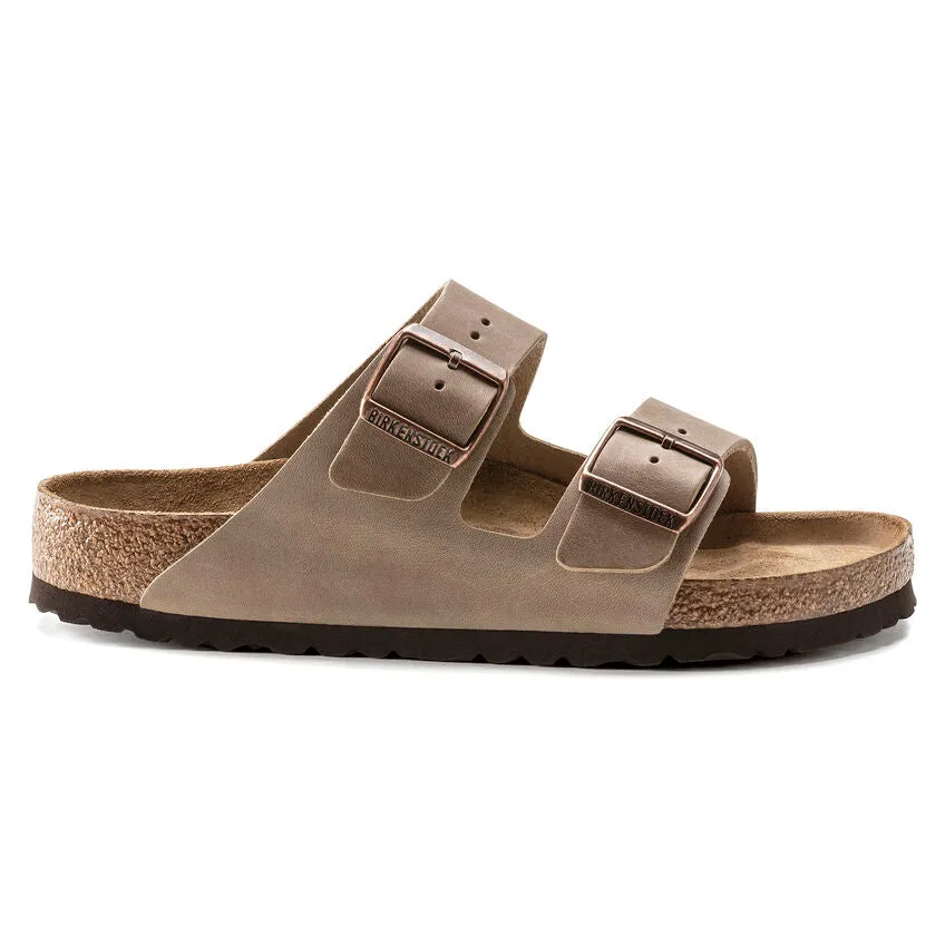 Unisex Arizona Soft Footbed Oiled Leather Tobacco Brown Medium/Narrow