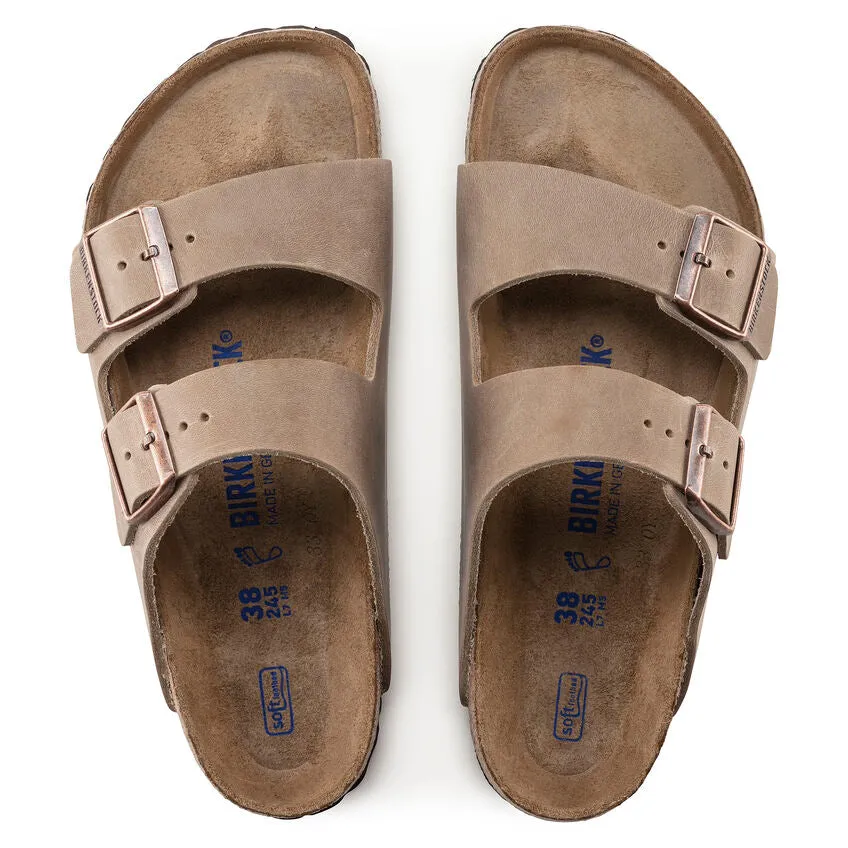 Unisex Arizona Soft Footbed Oiled Leather Tobacco Brown Medium/Narrow