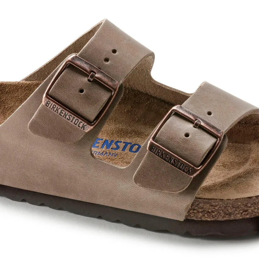 Unisex Arizona Soft Footbed Oiled Leather Tobacco Brown Medium/Narrow
