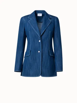 Washed Denim Blazer