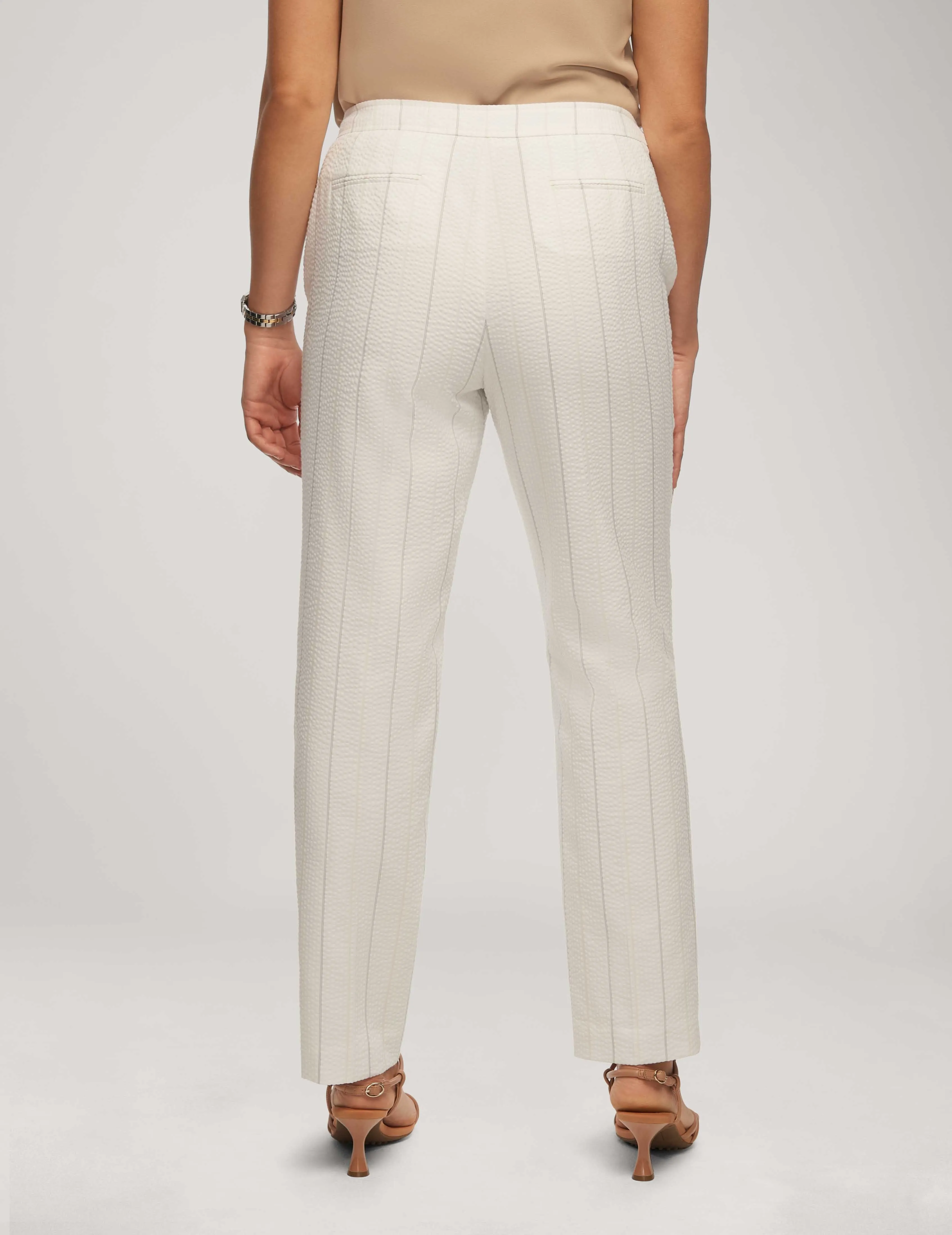 Wide Stripe Seersucker Bowie Pant - Sale