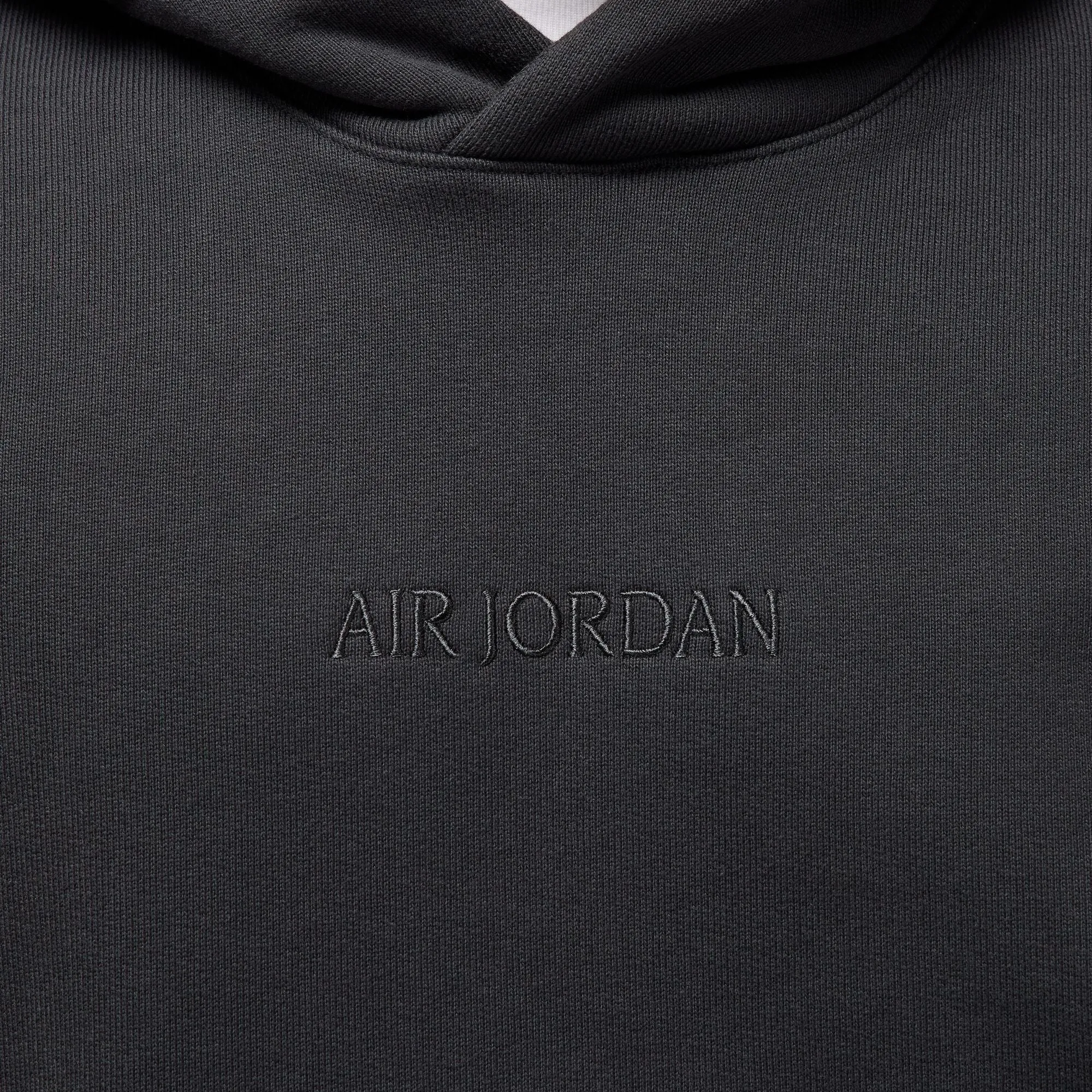 WORDMARK FLEECE PULLOVER HOODIE OFF NOIR