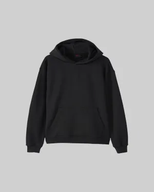 WORDMARK FLEECE PULLOVER HOODIE OFF NOIR