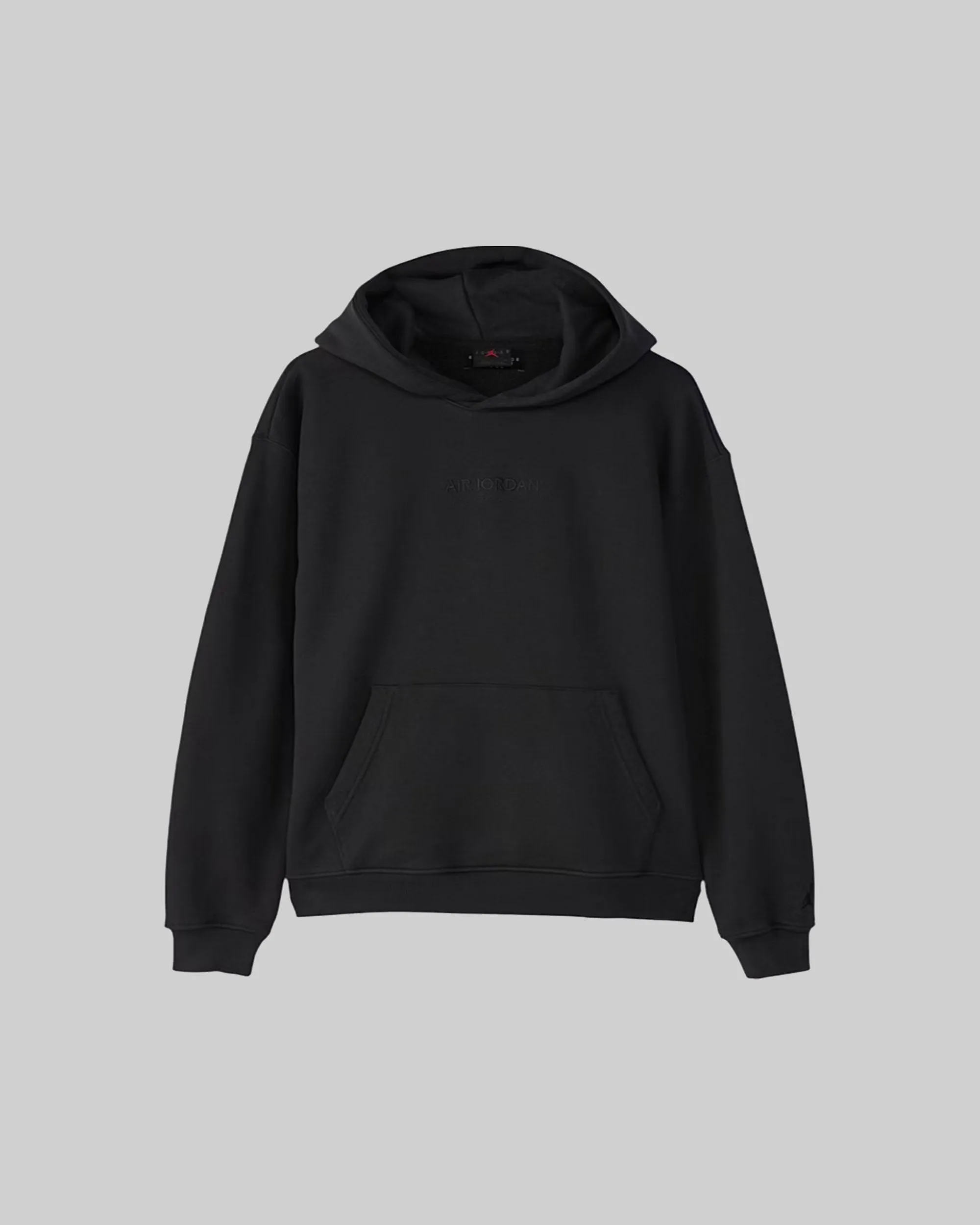 WORDMARK FLEECE PULLOVER HOODIE OFF NOIR