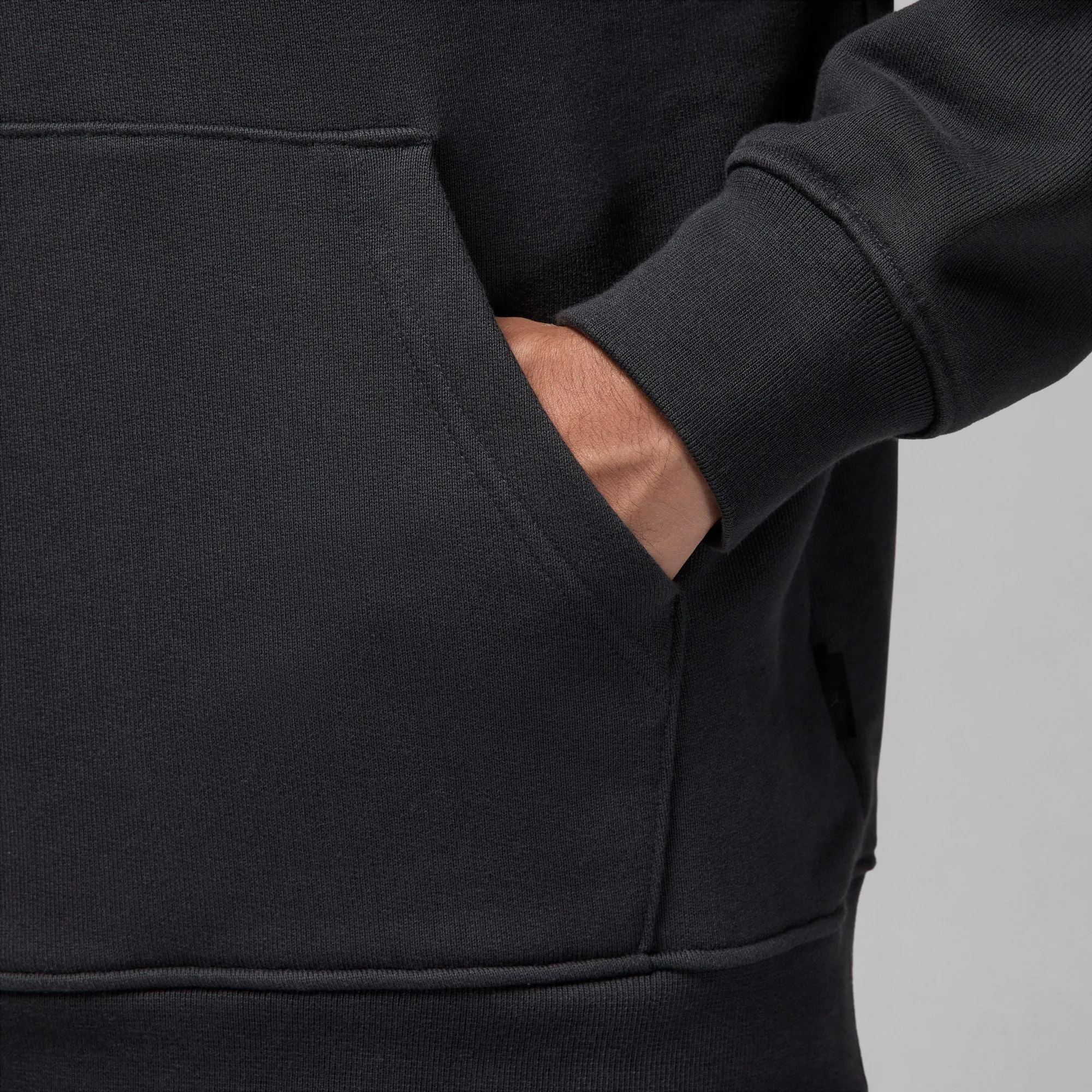 WORDMARK FLEECE PULLOVER HOODIE OFF NOIR