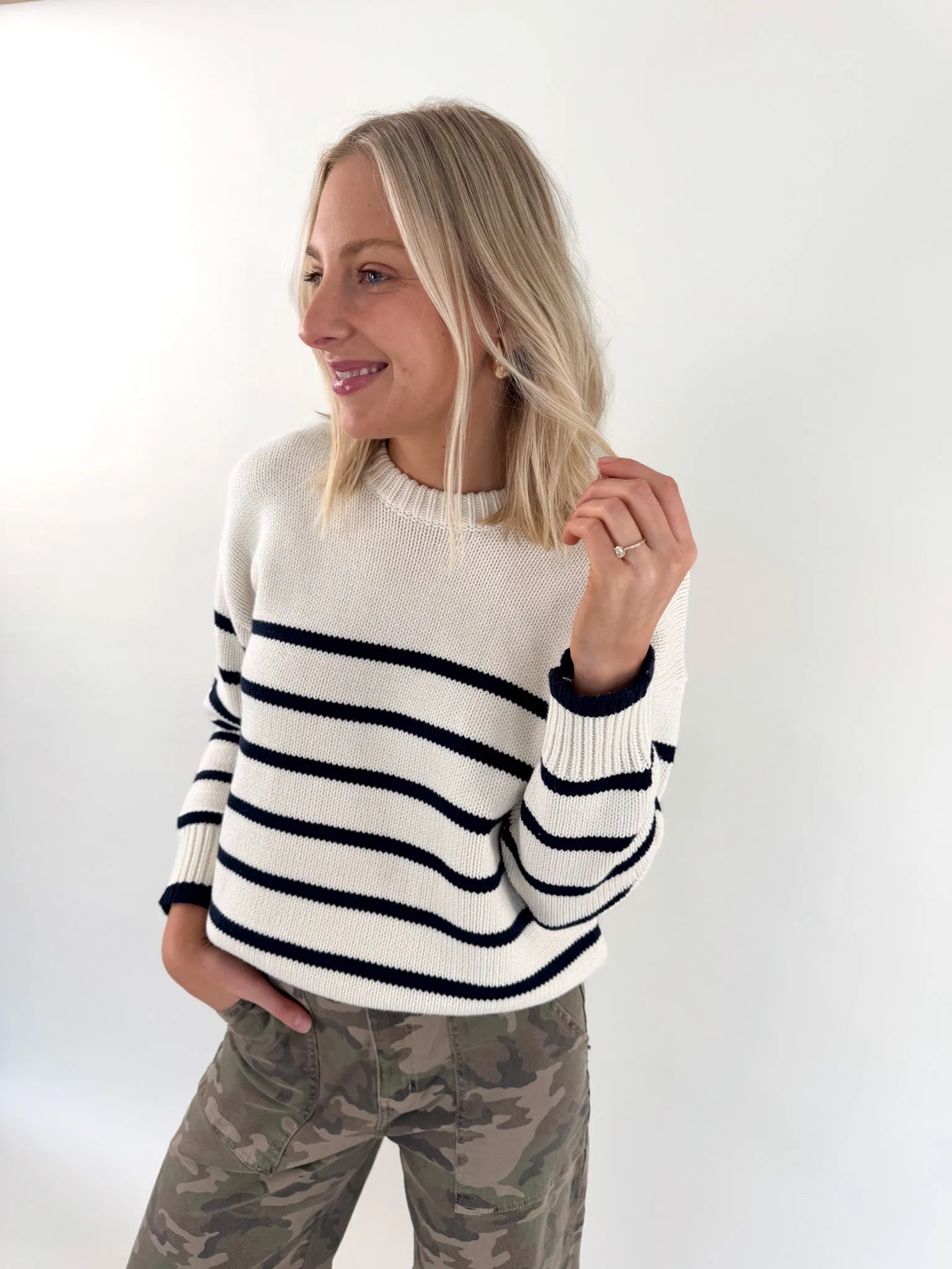 [Z SUPPLY] Boyfriend Stripe Sweater