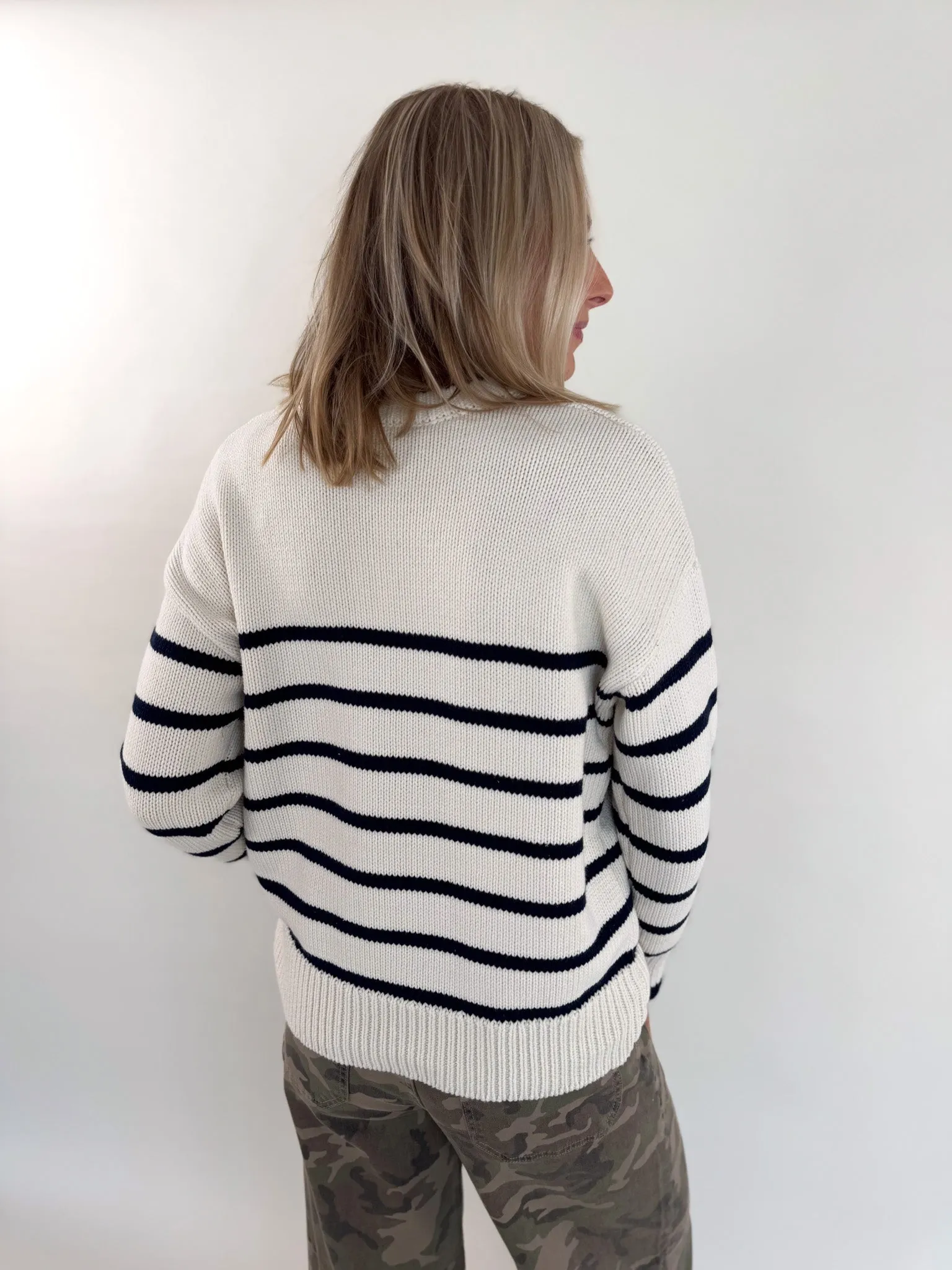 [Z SUPPLY] Boyfriend Stripe Sweater
